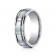 7mm Cobalt Ring with Satin Finish Sections 