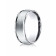 10k White Gold 8mm Comfort-Fit Satin Finish High Polished Round Edge Carved Design Band
