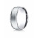 10k White Gold 8mm Comfort-Fit Satin Finish High Polished Round Edge Carved Design Band