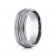8mm Titanium Ring With Satin Finish & High Polish Center & Edges