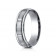 6mm Titanium Ring with Satin Finish Sections