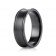 7.5mm Concave Black Titanium Ring