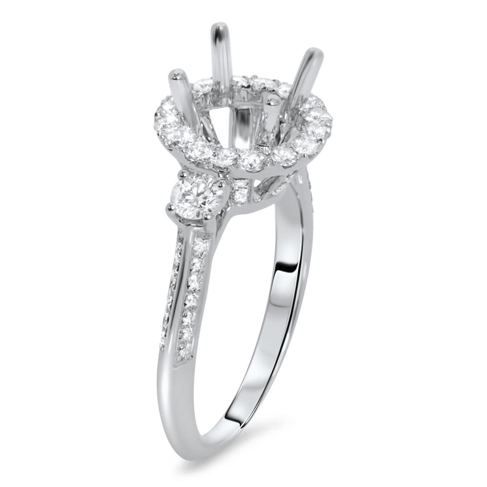 Aura round brilliant diamond ring