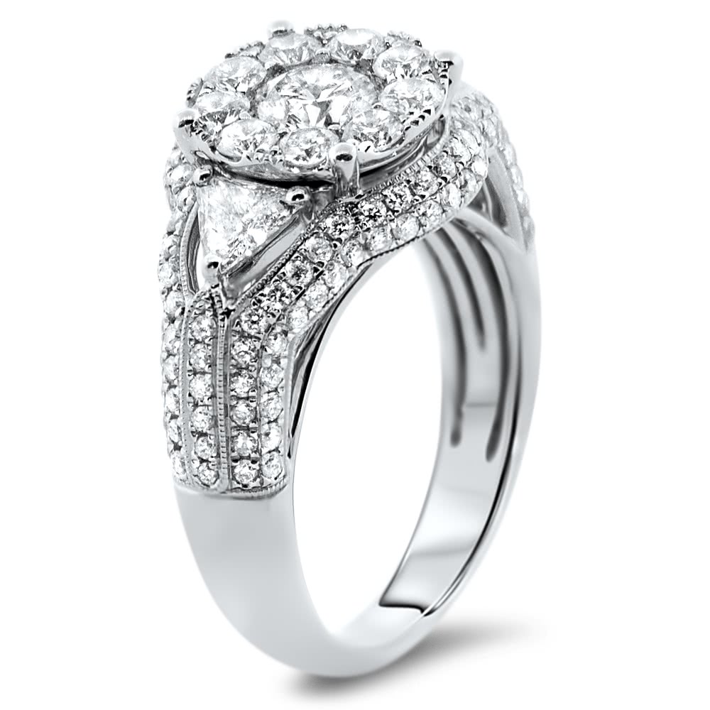 Illusion Engagement Ring 2.2 ct | AR14-004 | Aura Diamonds | Dallas TX