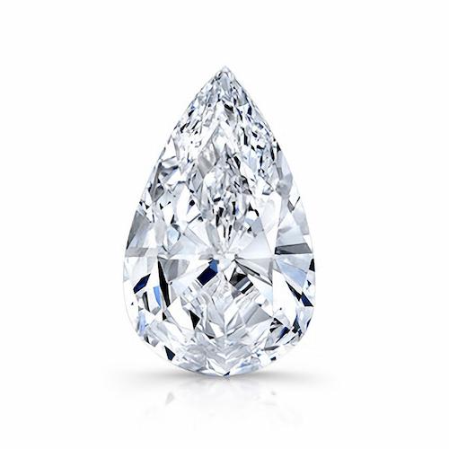 Pear cut diamonds