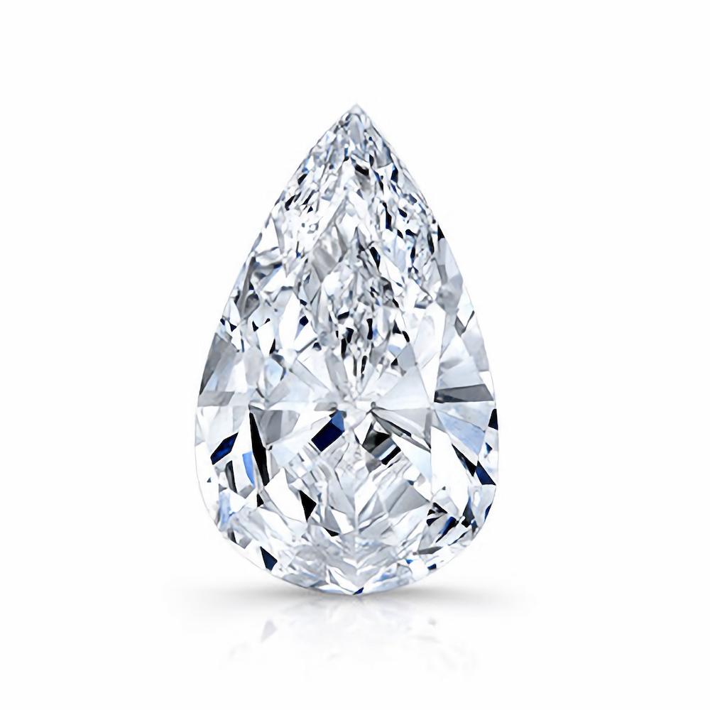 Aura pear-shaped diamond ring