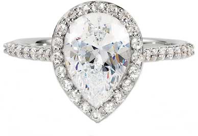 Pear Cut Diamond Ring